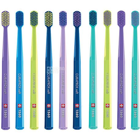 Curaprox, CS 1560 Soft, Toothbrush, soft, assorted