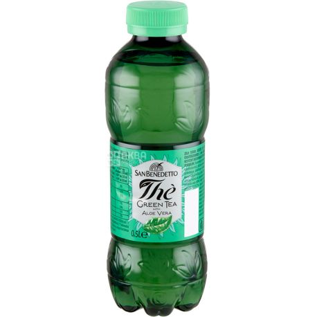 San Benedetto, Green tea, 0,5 л, Холодный зеленый чай, Алоэ вера