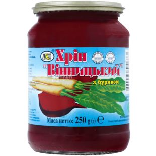 ВХС, 250 г, Хрен Винницкий, со свеклой, стекло