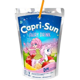 Capri-Sun Fairy drink, 0,2 л, Напій соковмісний Мультифрукт Капрі-Сан, з трубочкою
