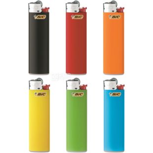 Bic J6 Maxi, Зажигалка газовая, кремневая, ассорти