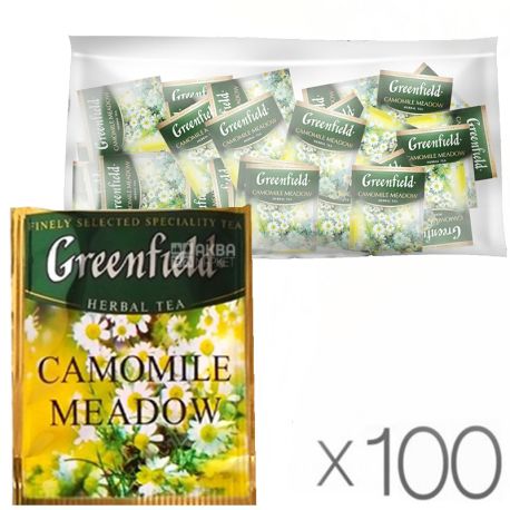 Greenfield, Camomile Meadow, 100 пак., Чай Гринфилд, травяной с ромашкой, ХоРеКа