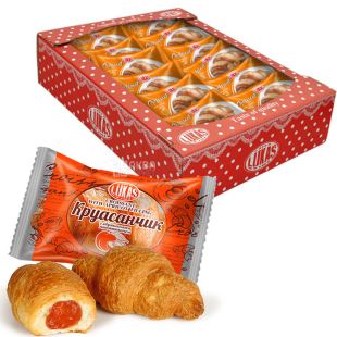 Lukas, 1,44 кг, Лукас, Круасан з абрикосовою начинкою, в індивідуальній упаковці