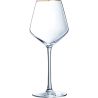 Eclat Bord Or, 380 ml x 4 pcs, Set of glasses, for white wine, crystal glass
