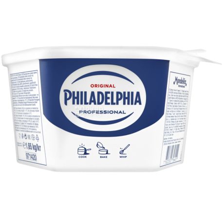 Philadelphia, 1,65 кг, Філадельфія Профешнл, Крем-сир вершковий, 61%
