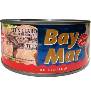 BayMar, Tonno all’Olio di girasole, 900 г, Тунец в масле, ж/б