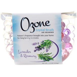 Ozone Crystal Beads, 150 мл, Ароматизатор гелевый, Лаванда и Розмарин