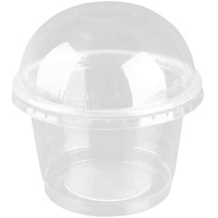 Десертница с купольной крышкой, 50 шт. х 250 мл