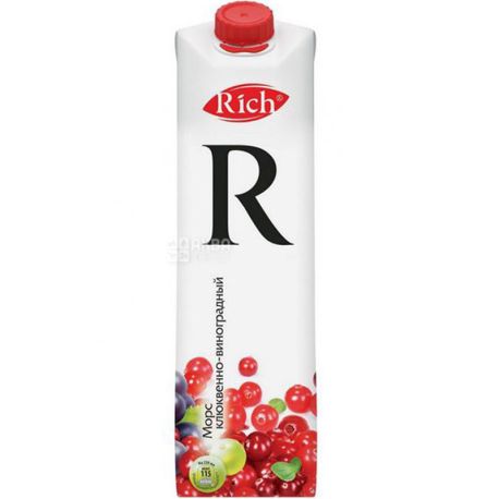 Rich, 1 l, juice, From cranberry, m / s