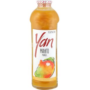 Yan, 0,93 л, Сок Манго Ян, без сахара, стекло