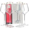 Eclat Bord Or, 380 ml x 4 pcs, Set of glasses, for white wine, crystal glass