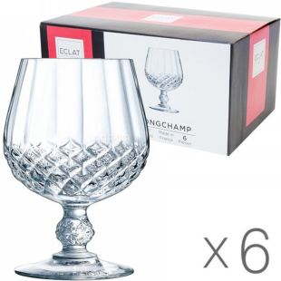 Eclat Longchamp, 320 мл x 6 шт, Набір келихів Еклат, для бренді, кришталь