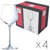 Eclat Bord Or, 380 ml x 4 pcs, Set of glasses, for white wine, crystal glass