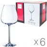 Eclat Wine Emotions, 470 мл x 6 шт, Набір келихів Еклат, для червоного вина, кришталь