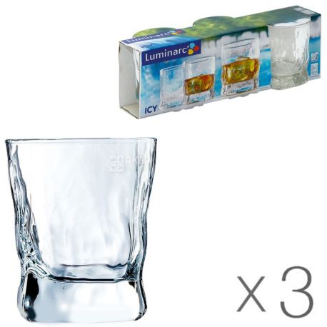 Набор стаканов, Luminarc Айси, низких, 300 мл, 3 шт.