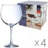 Luminarc, Burgundy, 650 мл х 4 шт., Люмінарк, Набір келихів для дегустації для вина, скло