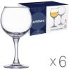 Luminarc, French Brasserie, 6 шт. х 210 мл, Люмінарк, Набір келихів для вина, скло