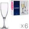 Luminarc, Elegance, 170 мл х 6 шт., Люмінарк, Набір келихів для шампанського, скло
