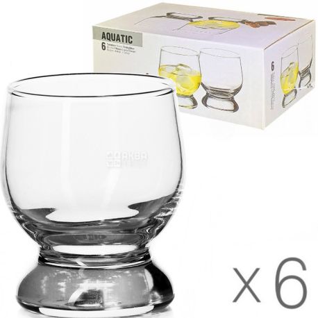 Set of glasses Aquatic, 222 ml, 6 pcs.