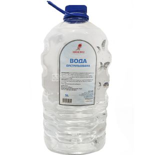 Дистиллированная вода, 5л Химэкспресс, ПЭТ