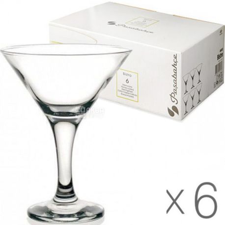 Set of Bistro wine glasses for martini, 170 ml, 6 pcs.