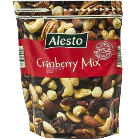 Alesto Cashew-Cranberry Mix, Мікс горіхів з кеш'ю і журавлиною, 200 г