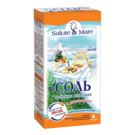 Salute di Mare, Сіль морська з ламінарією, 750 г