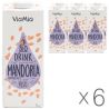 ViaMia, Bio Drink, Rice Almond, 1л, Упаковка 6 шт., ВіаМіа, Напій рисовий з мигдалем, органічний, без цукру і глютену