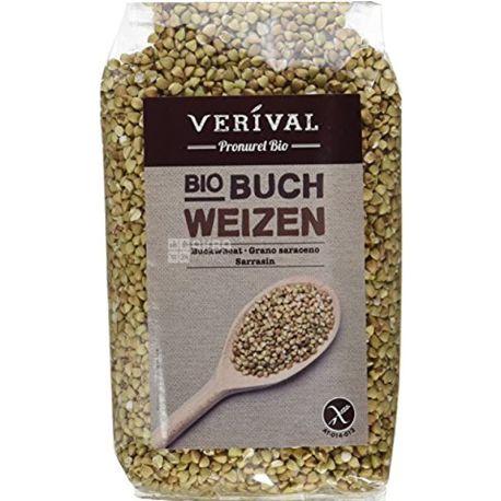 Verival, Buchweizen Bio, 500 г, Веривал, Крупа гречневая, органическая