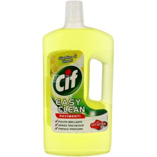 Cif, Лимонная свежесть, 1 л, Средство для чистки пола и стен, универсальное, ПЭТ 