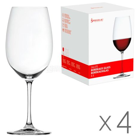 Spiegelau, Salute, 0.71 L, Spiegelau, Set of glasses for red wine, 4 pcs.