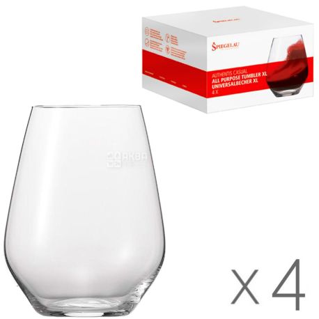 Spiegelau Authentis Casual, 460 ml, Spiegelau, Universal glass for wine / water, 4 pcs