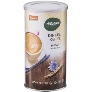 Naturata, Spelt coffee, 75 г, Натурата, Напій, Спельта з цикорієм, розчинний, органічний, тубус