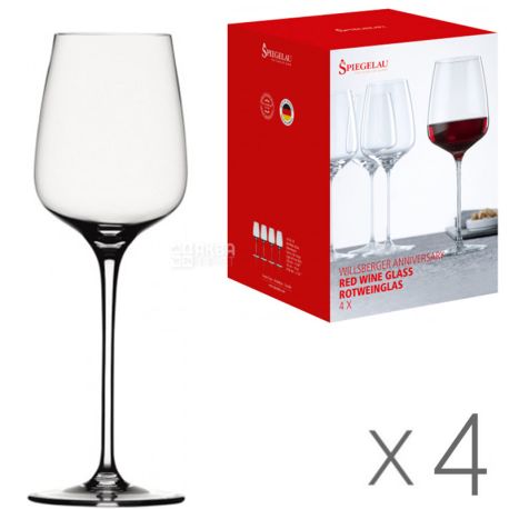 Spiegelau, Willsberger Anniversary Collection, 4 pcs, White Wine Goblet Set, Crystal Glass, 0.365 L