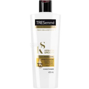 Tresemme, Keratin Smooth, 400 мл, Кондиціонер для волосся, розгладжуючий, з кератином