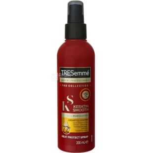 Tresemme, Keratin Smooth, 200 мл, Спрей для волос, для защиты и разглаживания
