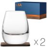 LSA international, Whisky, 2 шт. х 250 мл, Набір келихів для віскі, з підставками, скло