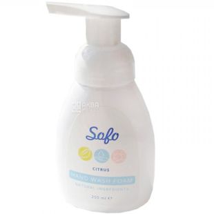 Sofo, 250 мл, Мило-піна для рук, Цитрус, з дозатором