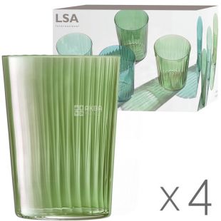 LSA International - Gio Line Tumbler - Set of 4 - Clear - 560ml