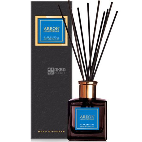 Areon Home Perfume, Premium Blue Crystal, 150 мл, Освіжувач повітря, аромадифузор, Блакитний Кристал