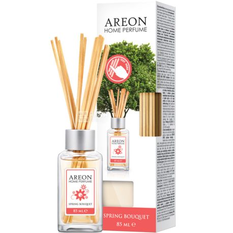 Areon Home Perfume Spring Bouquet, 85 ml, Aroma Diffuser, Spring Bouquet