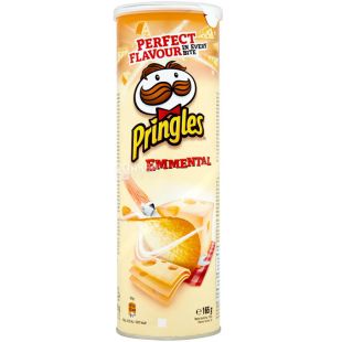 Pringles Cheesy Cheese, 165 г, Чипси картопляні, Прінглс сирний сир, тубус