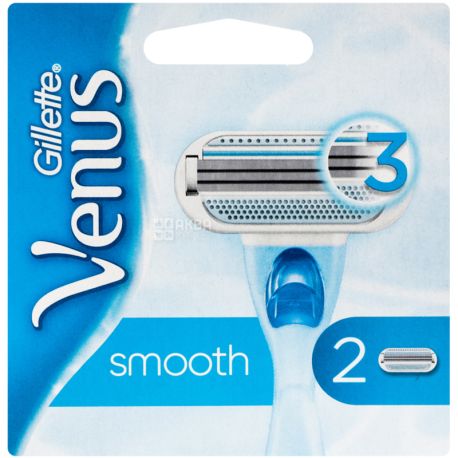 Venus Smooth, 2 шт., Сменные картриджи для бритья