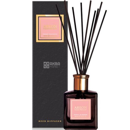 Areon Home Perfume Premium Peony Blossom, 150 мл, Аромадифузор повітря, Цвітіння півонії
