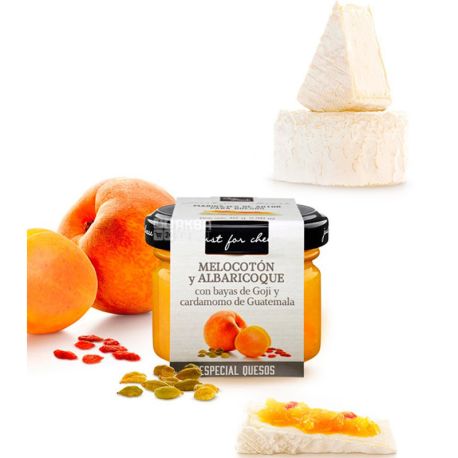Can Bech, 108 г, Соус сладкий к сыру, с персиком, абрикосами, ягодами годжи и кардамоном