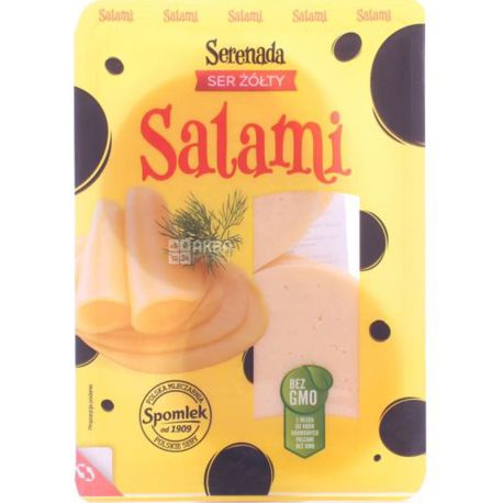 Serenada Salami, 135 г, Сыр твердый нарезанный, 45%