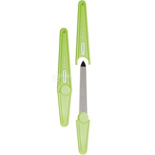 Titania, Пилочка для нігтів, металева з напиленням, у футлярі, 105 мм, в асортименті