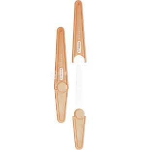 Titania, Пилочка для нігтів, металева з напиленням, у футлярі, 105 мм, в асортименті