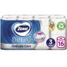 Zewa Deluxe Delicate Care, 16 рул., Туалетная бумага Зева Делюкс, Деликатная Забота, 3-х слойная