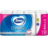 Zewa Deluxe Delicate Care, 16 рул., Туалетная бумага Зева Делюкс, Деликатная Забота, 3-х слойная
